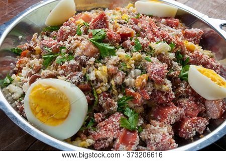 Brazilian food bean tropeiro, tradicional 