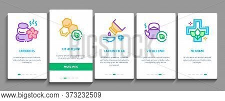 Traditional Naturopathy Medicine Onboarding Mobile App Page Screen Vector. Naturopathy Alternative T