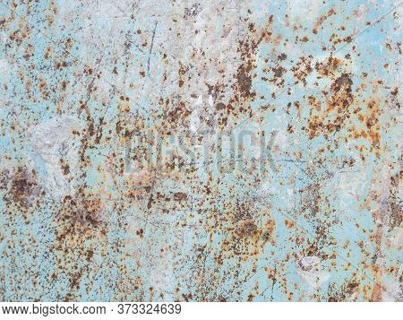 Blue And Brown Old Rusty Grungy Background