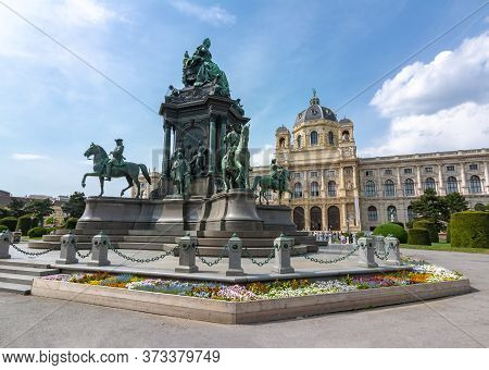 Maria Theresa Square (maria-theresien-platz) In Vienna, Austria