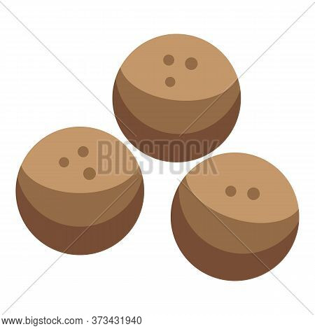 Grains Cereal Flakes Icon. Isometric Of Grains Cereal Flakes Vector Icon For Web Design Isolated On 