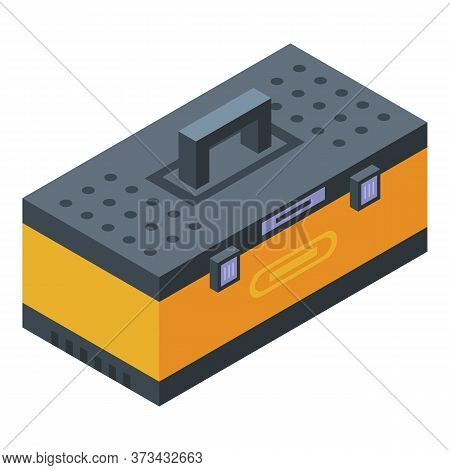 Tire Fitting Tool Box Icon. Isometric Of Tire Fitting Tool Box Vector Icon For Web Design Isolated O