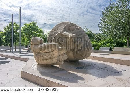 Listening Head Monument In Paris, France - May 2019