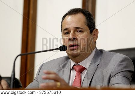 Salvador, Bahia - Brazil - May 5, 2019: Nelson Leal, State Deputy, Is Seen During An Event In The Ci