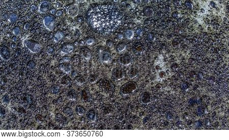 Full Frame Abstract Rough Multicolored Ceramic Surface