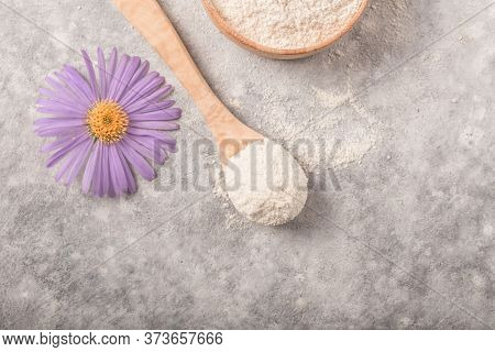 Collagen Supplements May Improve Skin Health By Reducing Wrinkles And Dryness.collagen Word In Woode