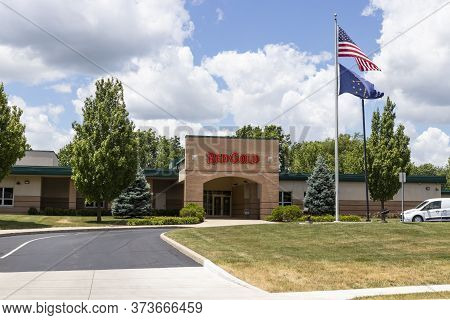 Elwood - Circa June 2020: Red Gold Corporate Office. Red Gold Is A Midwest Tomato Processing Company