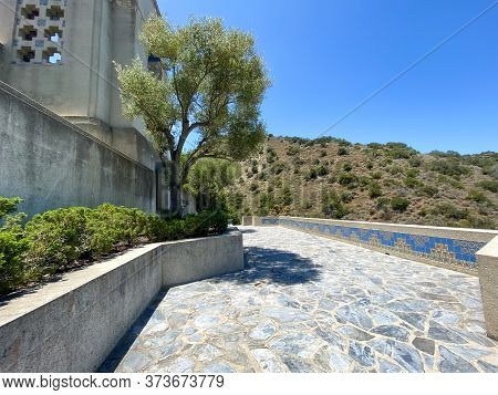 Wrigley Memorial Monument At Wrigley Memorial And Botanic Garden On Santa Catalina Island, Californi