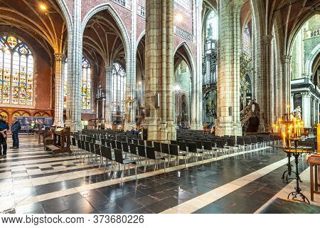 Interiors Of Saint Bavo's Cathedral, Gent, Belgium - June 2019