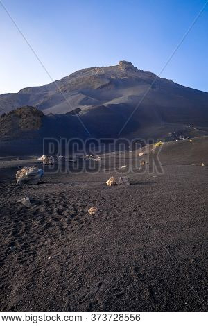 Pico Do Fogo Volcano In Cha Das Caldeiras, Cape Verde