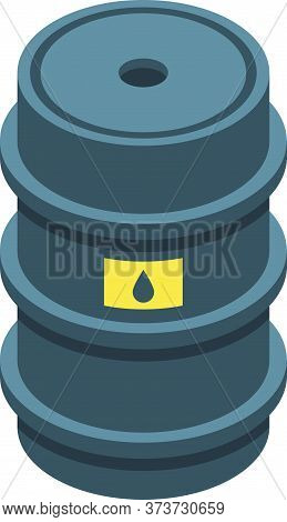 Trader Barrel Icon. Isometric Of Trader Barrel Vector Icon For Web Design Isolated On White Backgrou