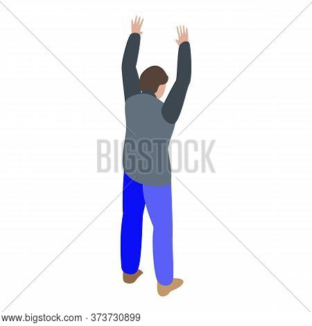 Illegal Immigrant Icon. Isometric Of Illegal Immigrant Vector Icon For Web Design Isolated On White 