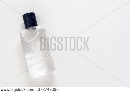 Sanitizer Bottle, Antibacteria Gel On White Background Isolated