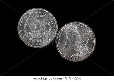 Przedniej i tylnej wysokiej jakości Silver Dollar
