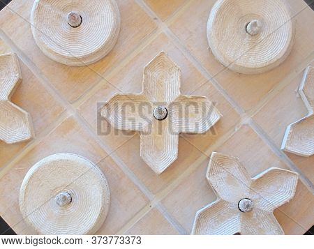 Wooden X O X Game Board Hand Made