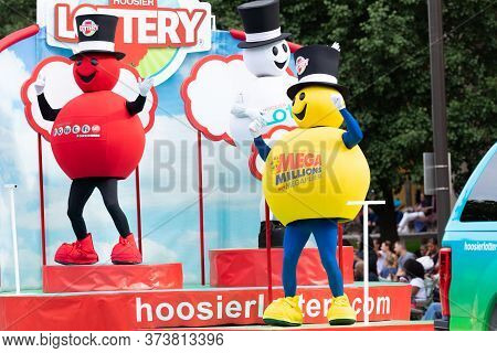 Indianapolis, Indiana, Usa - September 28, 2019: The Circle City Classic Parade, Hoosier Lottery Mas