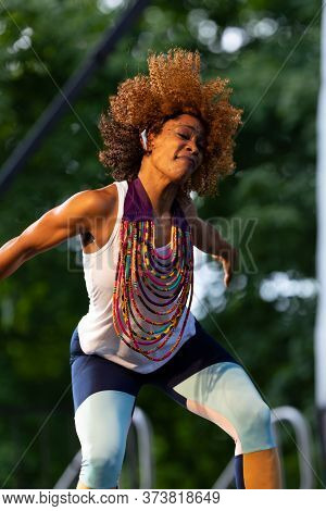 St. Louis, Missouri, Usa - August 24, 2019: Festival Of Nations, Tower Grove Park, Members Of The Be