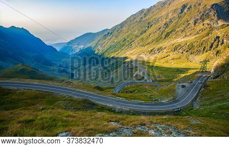 Pictures Of The Fagaras Mountain. Carpathians. Romania. A Beautiful Landscape With The Vidra Lake. T