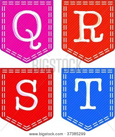 Alphabet Letters Q to T