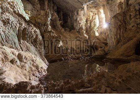 View In Nam Thiang Cave  Khammouane District Laos.