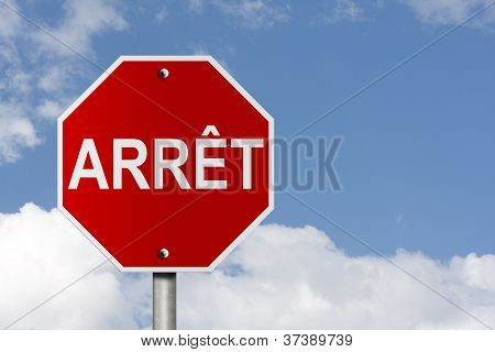 Arret Zeichen