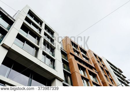 Oslo, Norway - August 11, 2019: New Contemporary Residential Buildings In Vulkan Area In Grunerlokka