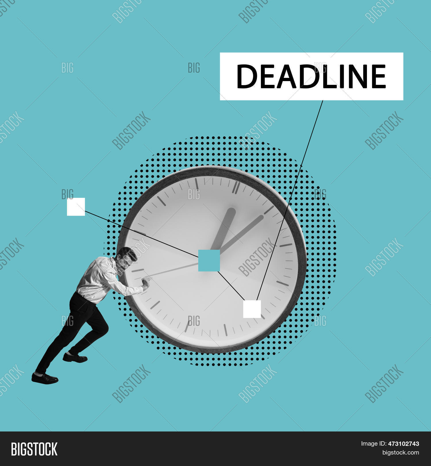 Businessman Pushing Image & Photo (Free Trial) Bigstock