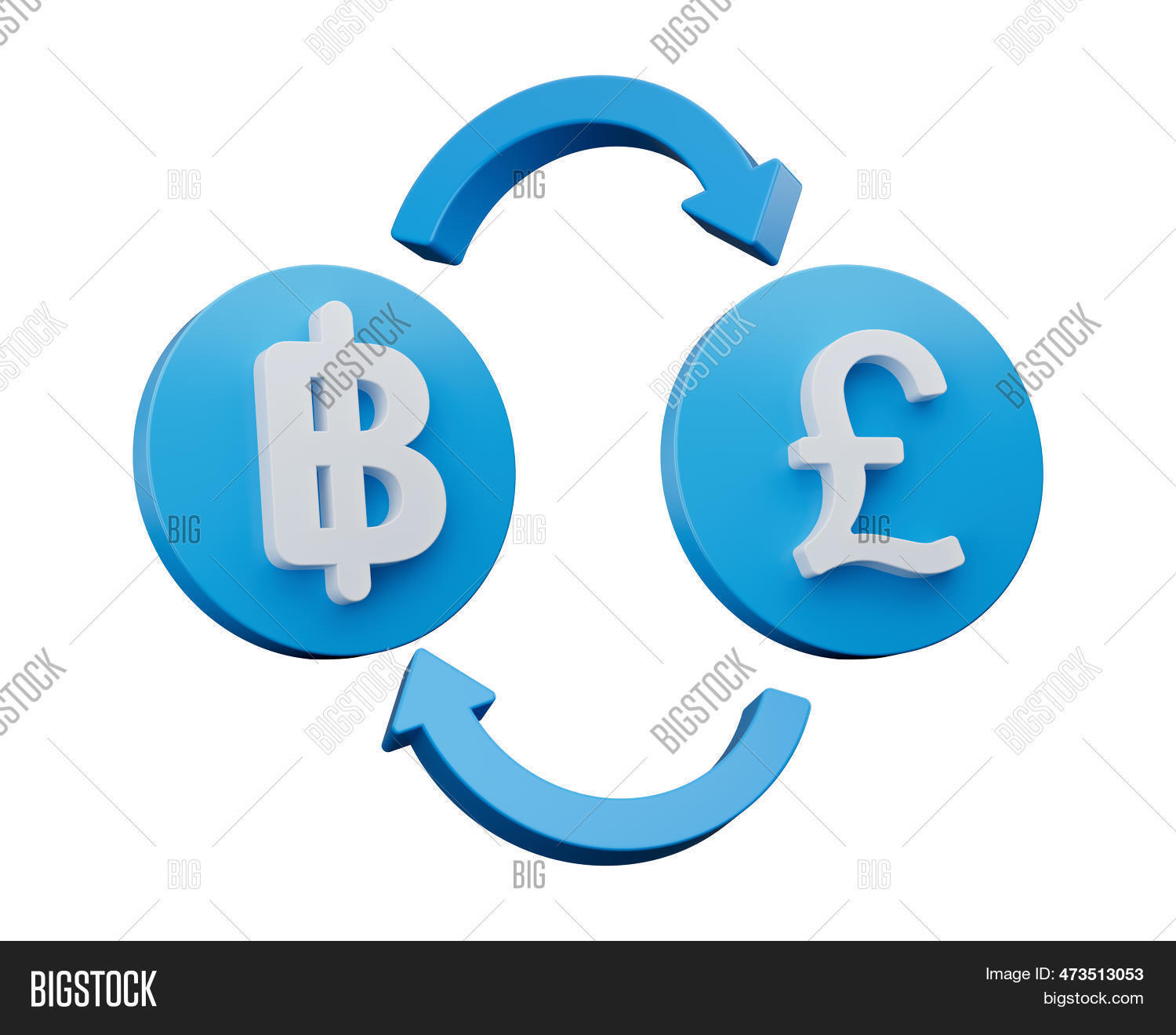 3d White Baht Pound Image Photo Free Trial Bigstock