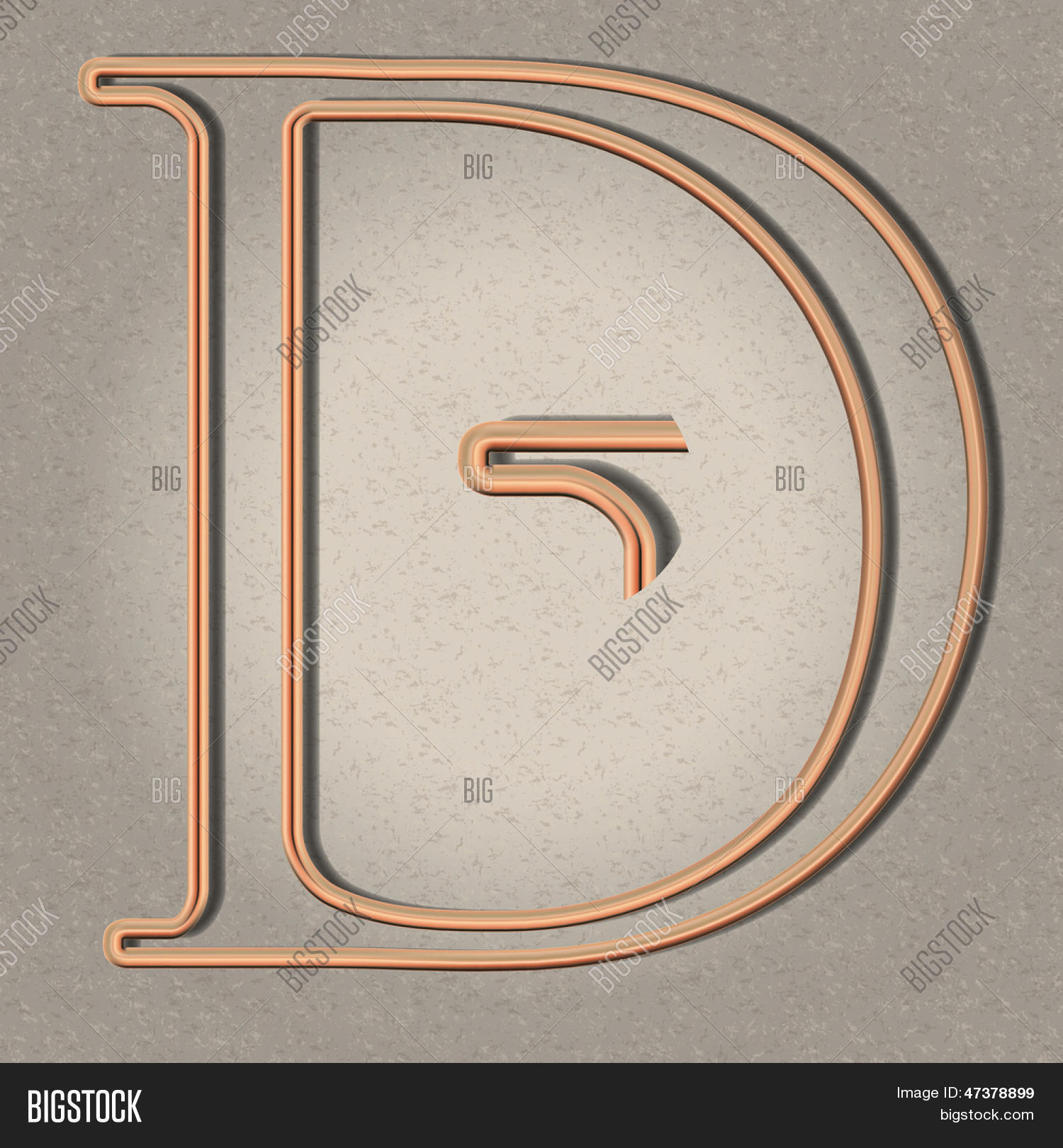 Copper Pipe Letter Vector & Photo (Free Trial) | Bigstock