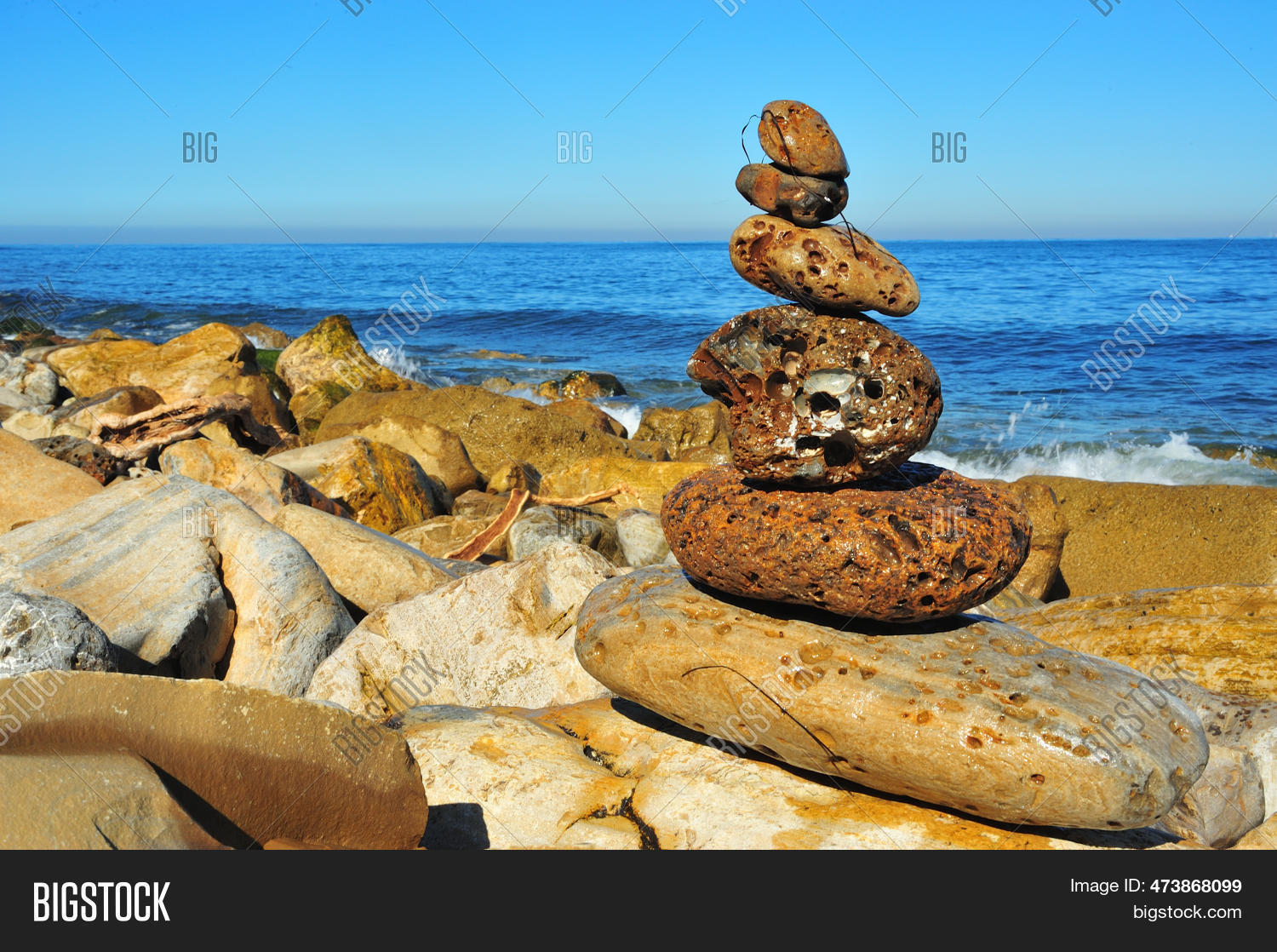 Worn Rocks Wave-worn Rocks Image & Photo (Free Trial) | Bigstock