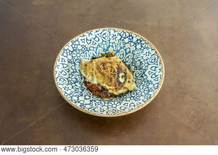 The Samfaina Made From Chopped Aubergine And Zucchini And Sautéed With Minced Garlic And Grated Onio