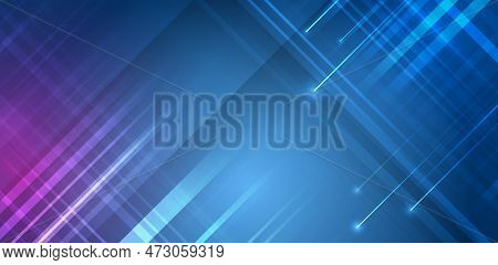 Abstract Futuristic Design. Sci-fi, Dynamic Lines Vector Illustration. Hi-tech Digital Technology Co
