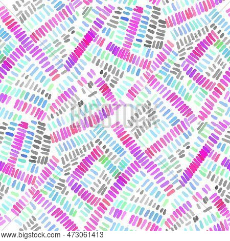 Seamless  Pattern With Doodle Style. Vector Illustration.