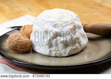 Cheese Collection, Soft Cow French Cheese With Mold Gaperon Artisanal Lavored With Cracked Peppercor
