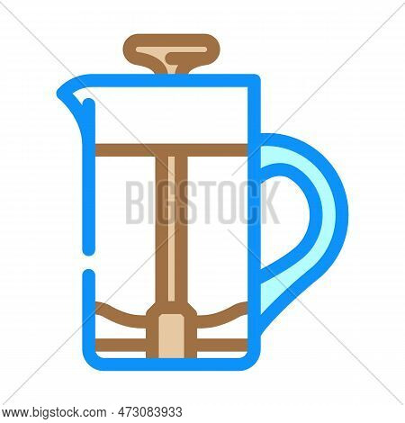 Milk Frother Home Interior Color Icon Vector. Milk Frother Home Interior Sign. Isolated Symbol Illus