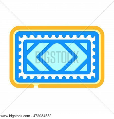 Aluminum Sheet Pan Kitchen Cookware Color Icon Vector. Aluminum Sheet Pan Kitchen Cookware Sign. Iso