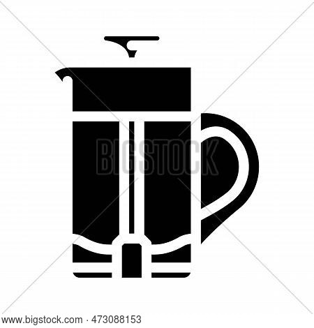 Milk Frother Home Interior Glyph Icon Vector. Milk Frother Home Interior Sign. Isolated Symbol Illus