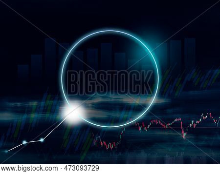 Candlestick Stock Market Background Business Technology Money Digital Graph Data,growth Chart Diagra