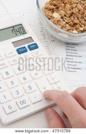 Calcular la ingesta diaria de la nutrición