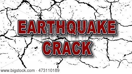 Earthquake Crack Editable Text Effect, Crack Effect Text, 3d Text Effect, Earthquake Banner, Sign Te