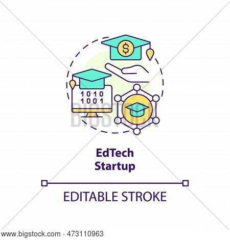 Edtech Startup Concept Icon. Opportunities Of E Learning. Best Foundation Industry Abstract Idea Thi