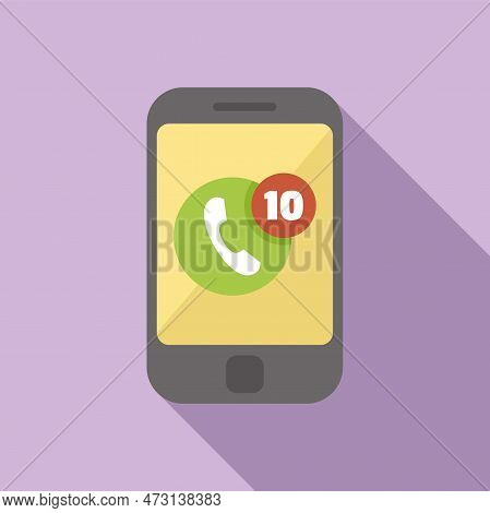 Missed Call Rush Job Icon Flat Vector. Business Person. Service Late