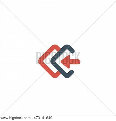 Go To Icon, Insert Layer Icon. Square And Arrow Symbol. Log In Icon. Stock Vector Illustration Isola