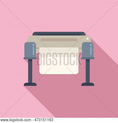 Plotter Icon Flat Vector. Digital Print. Service Screen