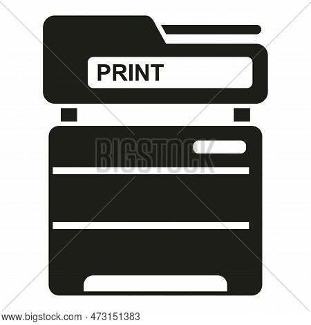 Office Printer Icon Simple Vector. Digital Print. Copy Paint