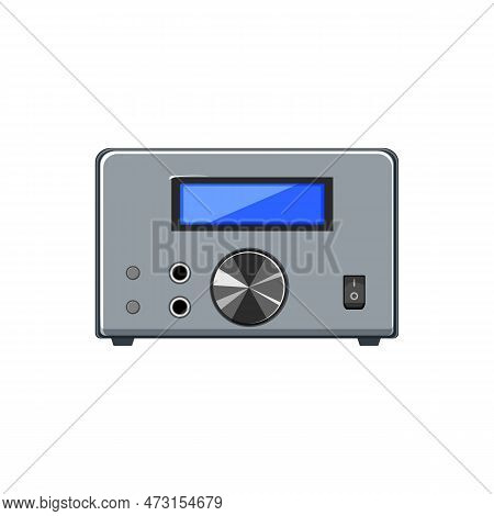 Technology Digital Amplifier Cartoon. Technology Digital Amplifier Sign. Isolated Symbol Vector Illu
