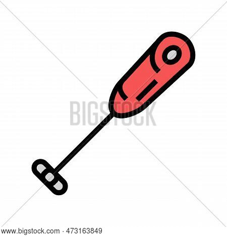 Milk Frother Home Interior Color Icon Vector. Milk Frother Home Interior Sign. Isolated Symbol Illus