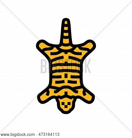 Anumal Rug Kid Bedroom Color Icon Vector. Anumal Rug Kid Bedroom Sign. Isolated Symbol Illustration