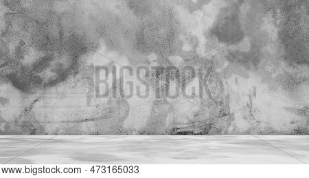 Concrete Studio Room Background,loft Texture Wall Floor Plaster Construction Mockup,surface Marble D