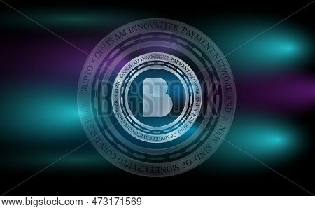 Abstract Glowing Fractal Lines Mesh Digital Background